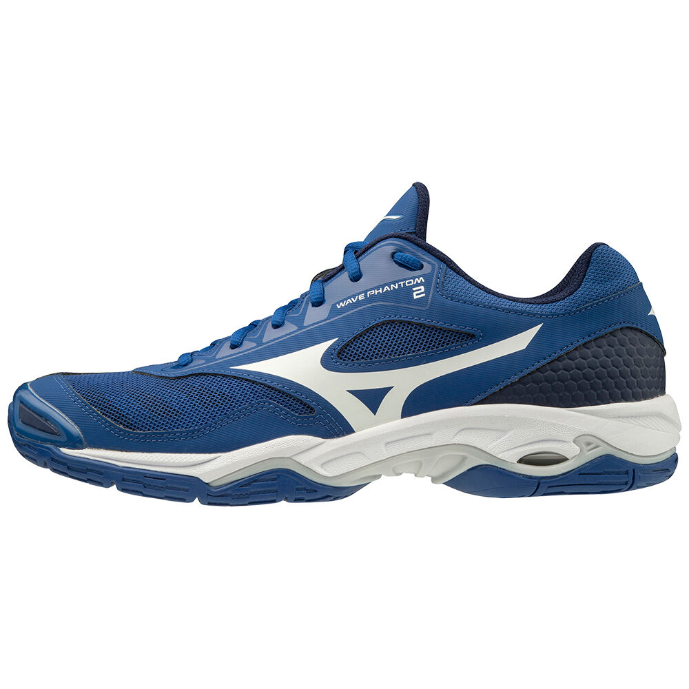 Mizuno WAVE PHANTOM 2 Férfi Kézilabda Cipő Kék/Fehér/Kék KJP728143